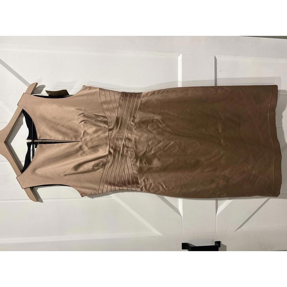 Kay Unger New York Women's Beige Sheath Dress Size 12